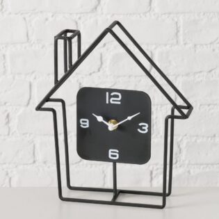 ΡΟΛΟΙ  ΣΠΙΤΙ ΕΠΙΤΡΑΠΕΖΙΟ Casito ΑΝΑΛΟΓΙΚΟ ΜΑΥΡΟ 20,5Χ5Χ25,5cm Aluminium, Iron, Polystyrene plastic