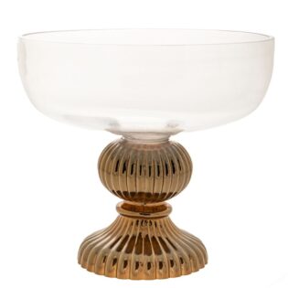 ΓΥΑΛΙΝΟ ΜΠΩΛ ΜΕ ΜΠΡΟΝΖΕ ΒΑΣΗ Φ32Χ30ΕΚ