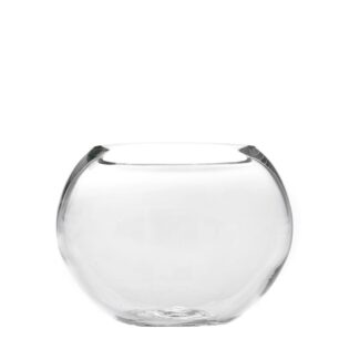 ΓΥΑΛΙΝΟ ΔΙΑΦΑΝΟ ΒΑΖΟ ΣΤΡΟΓΓΥΛΟ Φ 20Χ17 ΕΚ