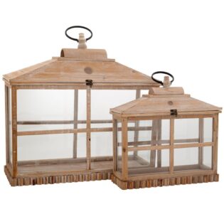 ΣΕΤ 2 ΦΑΝΑΡΙ ΑΝΟΙΧΤΟ ΚΑΦΕ ΞΥΛΙΝΟ ΟΡΘΟΓΩΝΙΟ 62Χ22Χ66  42Χ16Χ48,5ΕΚ