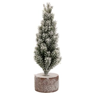 ΧΙΟΝΙΣΜΕΝΟ ΠΡΑΣΙΝΟ ΔΕΝΤΡΑΚΙ ΣΕ ΞΥΛΙΝΗ ΒΑΣΗ 18ΕΚ