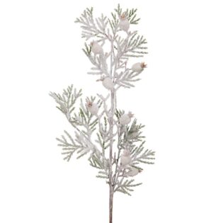 ΧΙΟΝΙΣΜΕΝΟ ΚΛΑΔΙ ΜΕ ΛΕΥΚΑ BERRIES 65ΕΚ