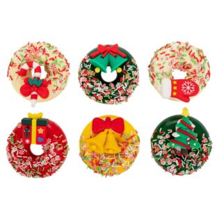 ΜΑΓΝΗΤΑΚΙ DONUTS ΜΕ ΧΡΙΣΤΟΥΓΕΝΝΙΑΤΙΚΕΣ ΦΙΓΟΥΡΕΣ Φ8ΕΚ 6 ΣΧΕΔΙΑ