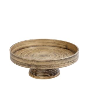 BALI ΣΤΡΟΓΓΥΛΟΣ ΔΙΣΚΟΣ BAMBOO ΜΕ ΠΟΔΙ 35Χ14ΕΚ