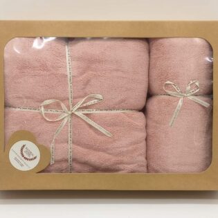 ΠΕΤΣΕΤΑ MICROCOTTON ΣΕΤ 2 ΤΕΜΑΧΙΩΝ, ΣΕ ΧΡΩΜΑ : ΡΟΖ, ΜΠΕΖ